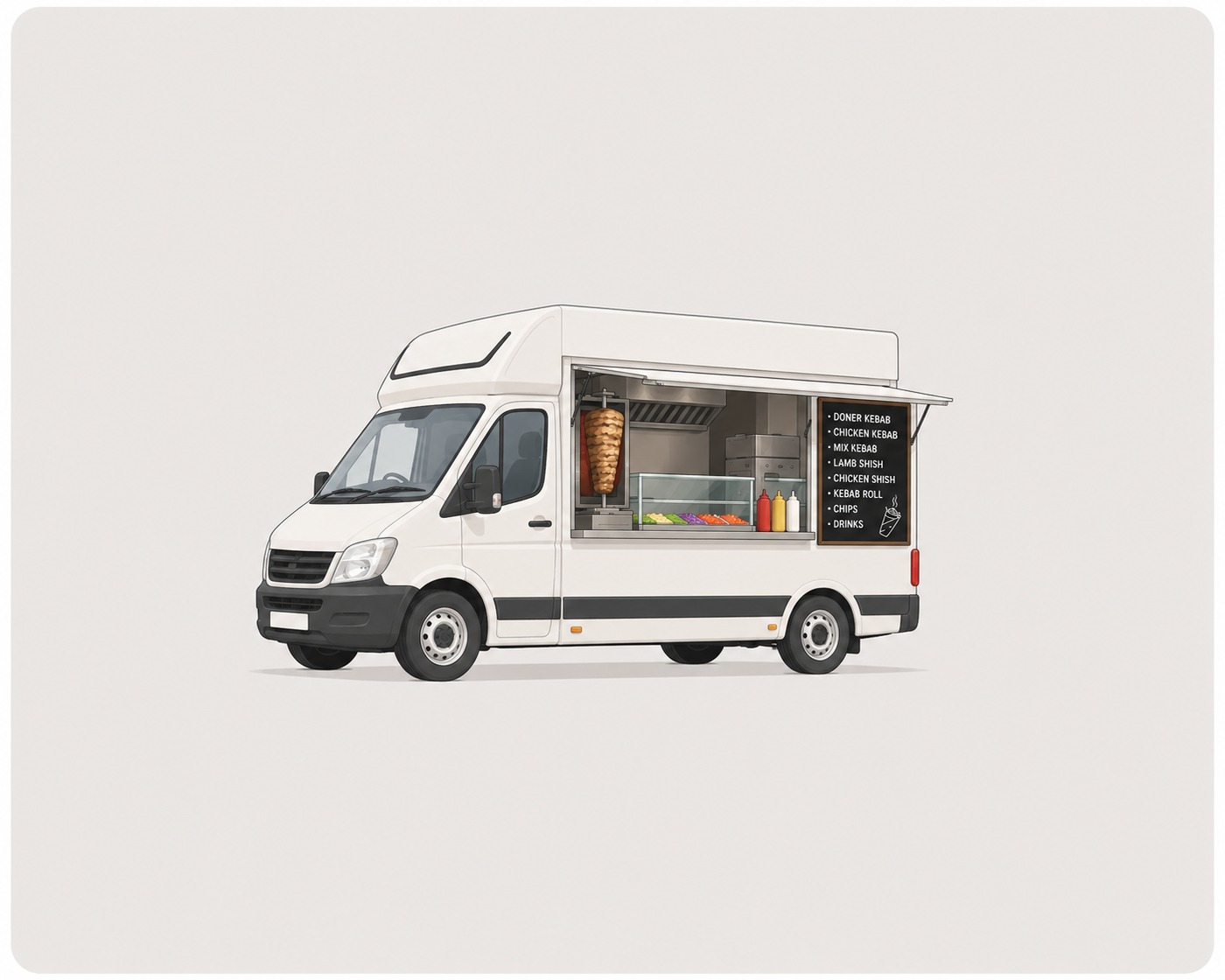 Alton Station kebab – kebab van